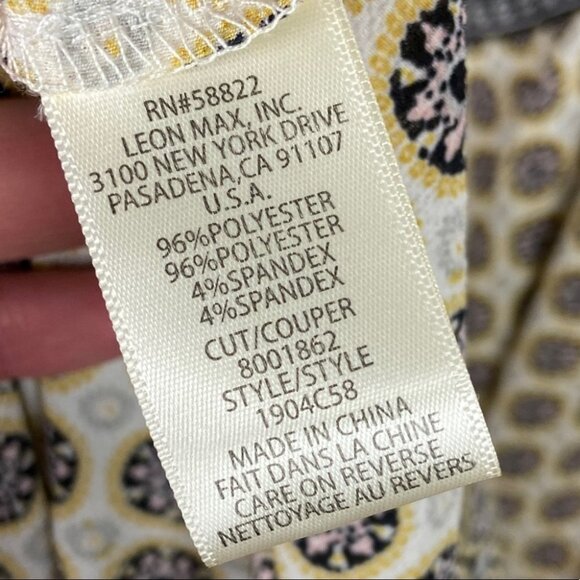 Nordstrom Max Studio Print Sleeveless Tiered Midi Dress Size Large Lightweight L - Picture 7 of 13